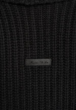 Makayla - Shawl Collar Rib Knit Cardigan - Black