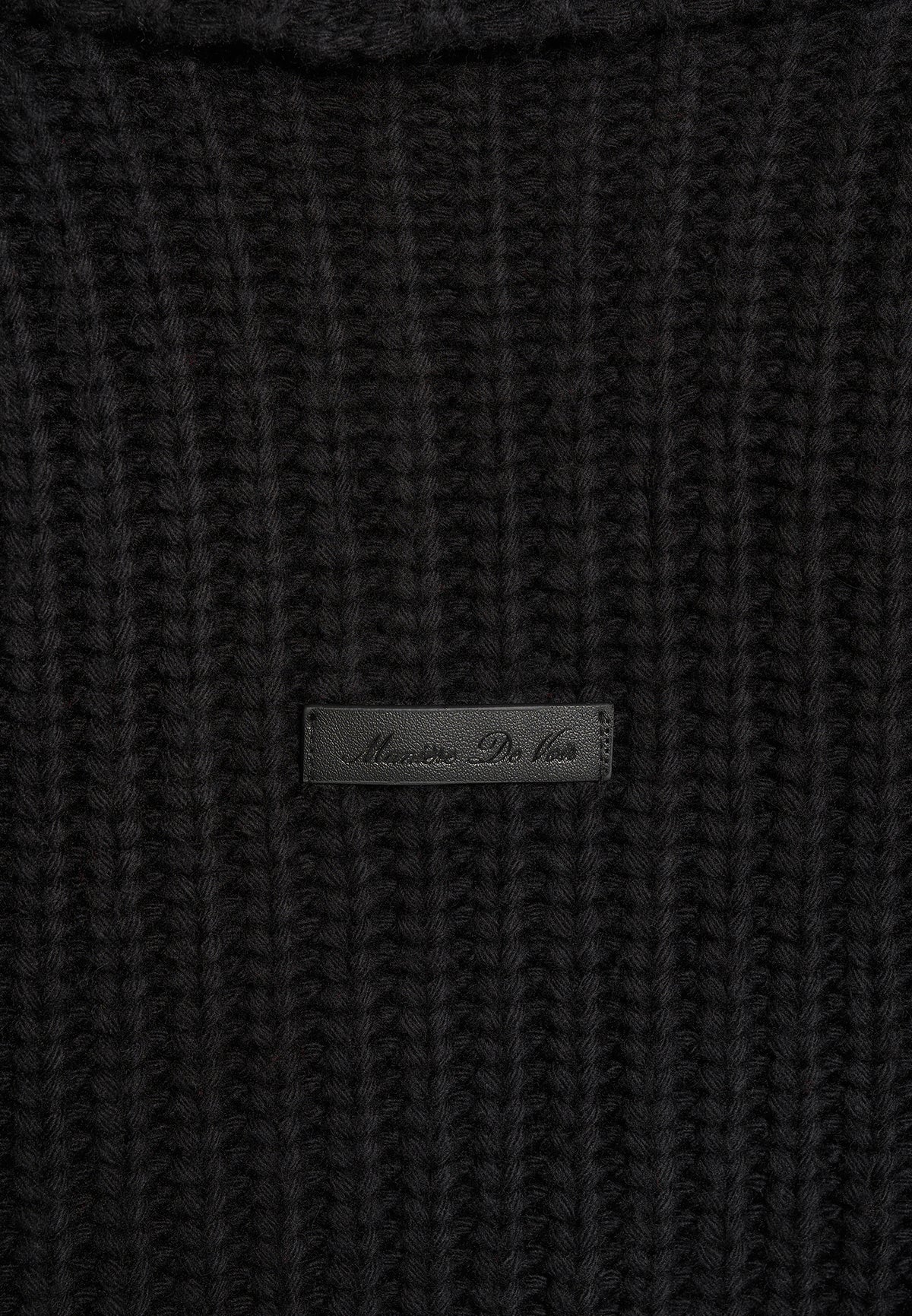 Makayla - Shawl Collar Rib Knit Cardigan - Black