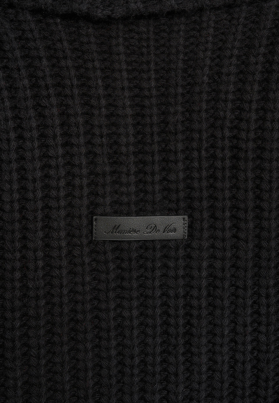 Makayla - Shawl Collar Rib Knit Cardigan - Black