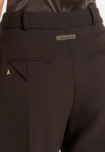 Julie - Tailored Twin Pleat Trousers - Brown