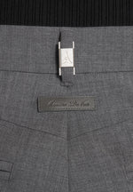 Julie - Tailored Twin Pleat Wool-Blend Trousers - Grey