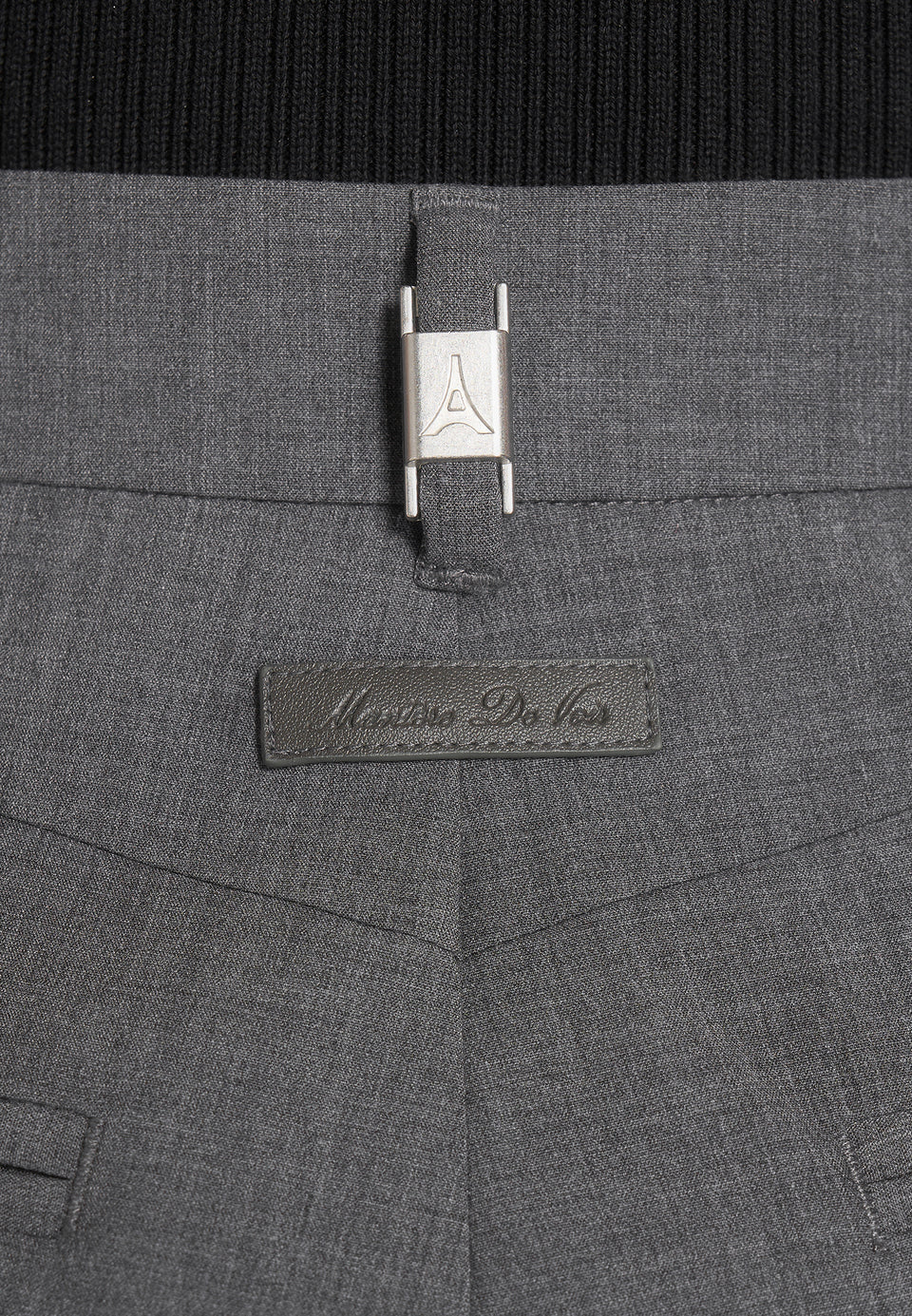 Julie - Tailored Twin Pleat Wool-Blend Trousers - Grey