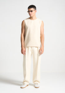 Fabien - Boucle Boxy Vest - Cream
