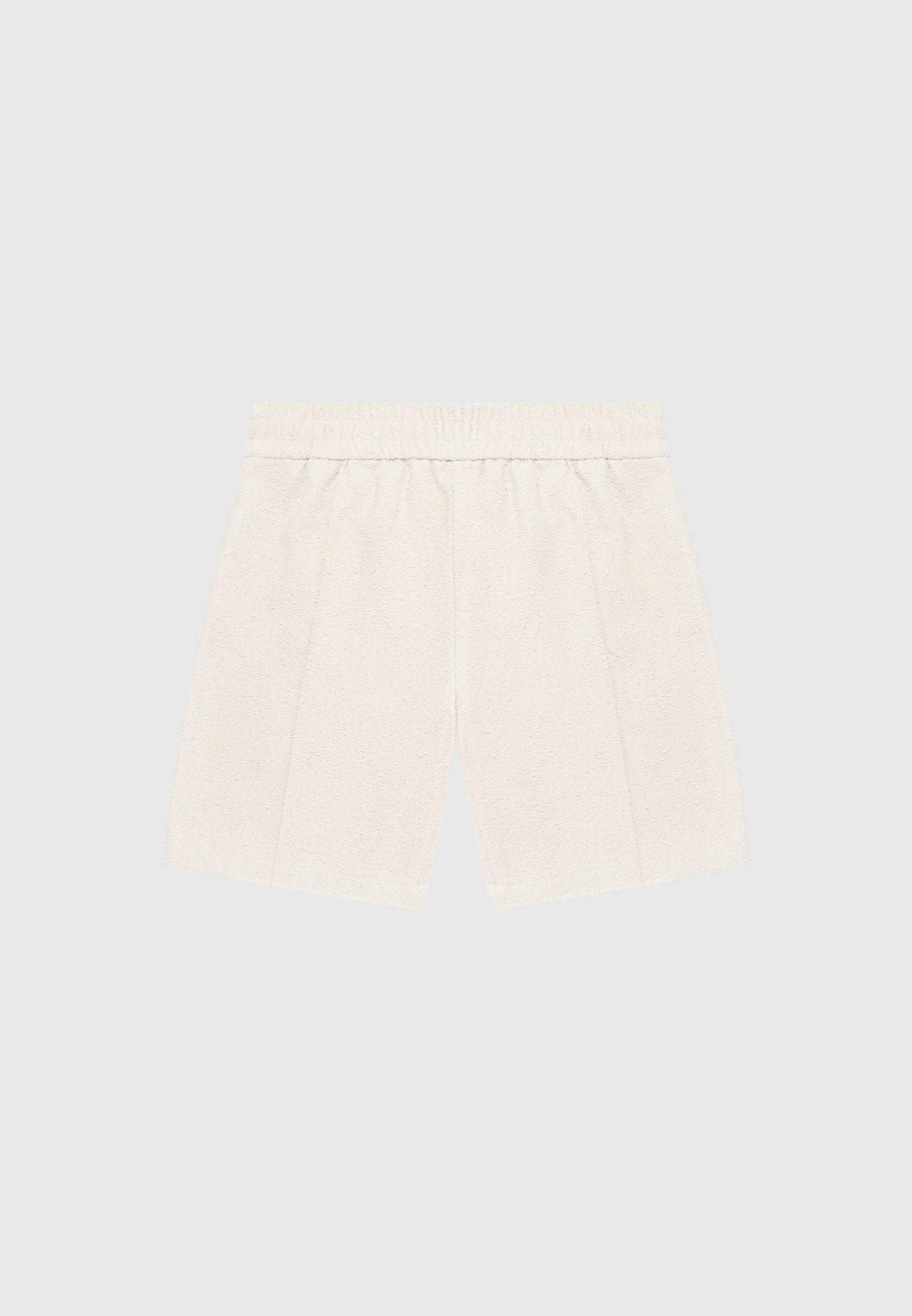 boucle-pintuck-shorts-beige