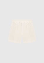 boucle-pintuck-shorts-beige