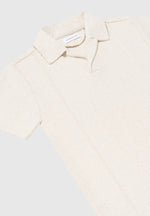 boucle-revere-pintuck-polo-shirt-beige