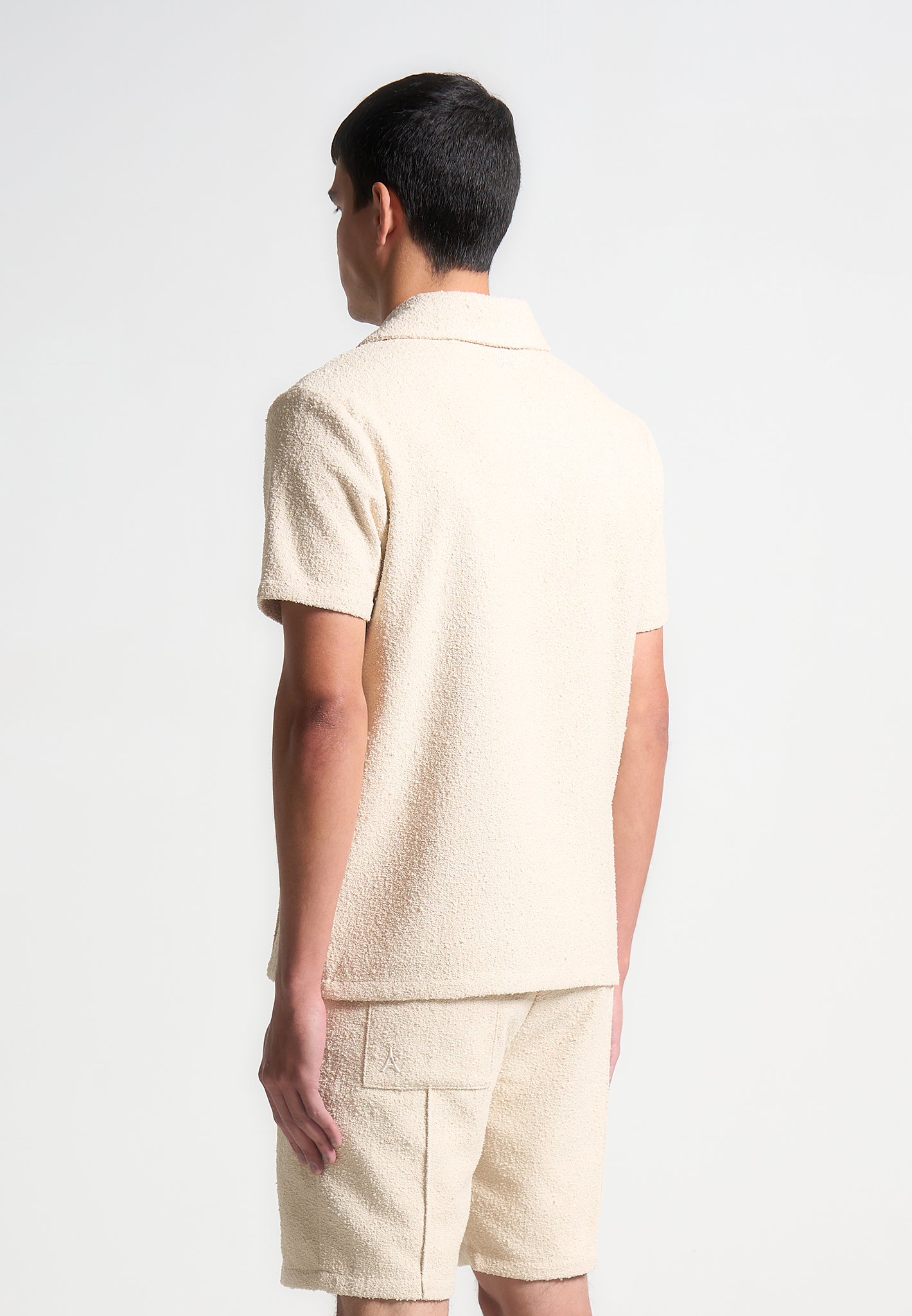 boucle-revere-pintuck-polo-shirt-beige