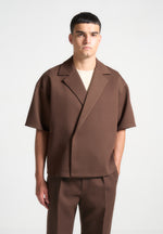 boxy-twill-double-breasted-shirt-brown