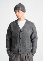 brushed-wool-knit-cardigan-grey