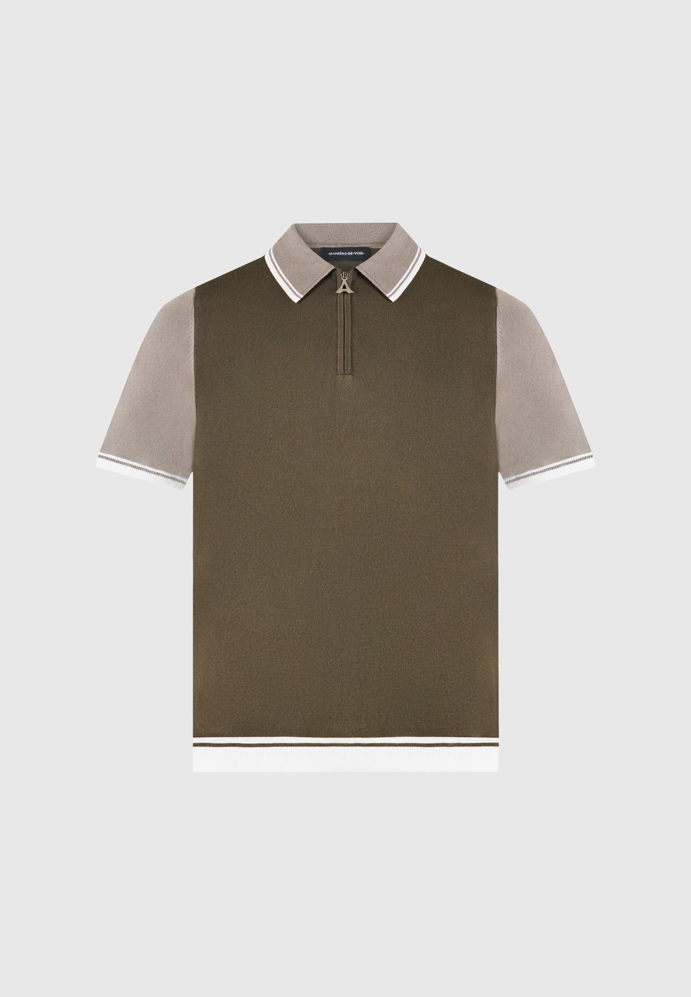 colour-block-zip-polo-shirt-khaki