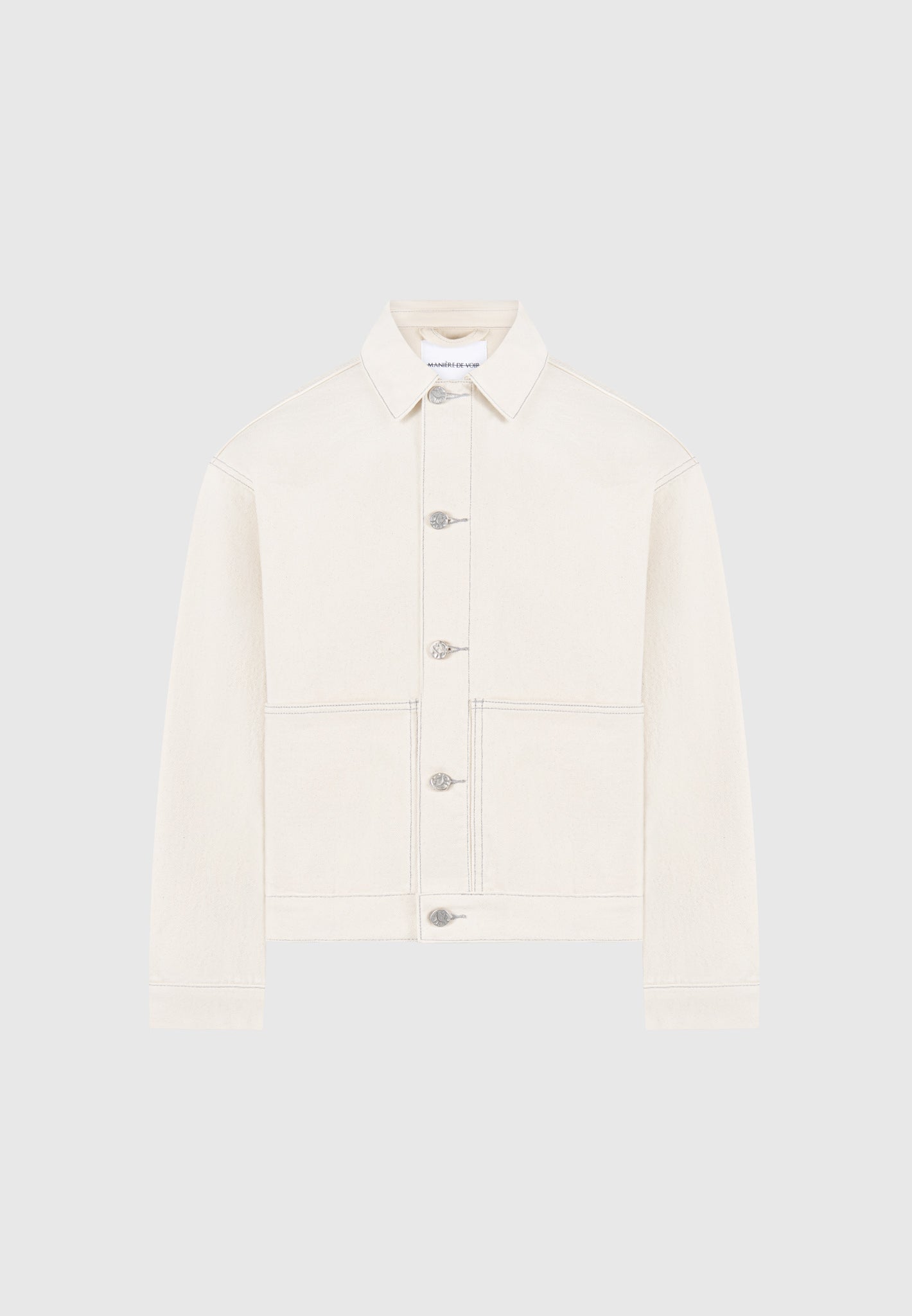 contrast-stitch-carpenter-jacket-cream