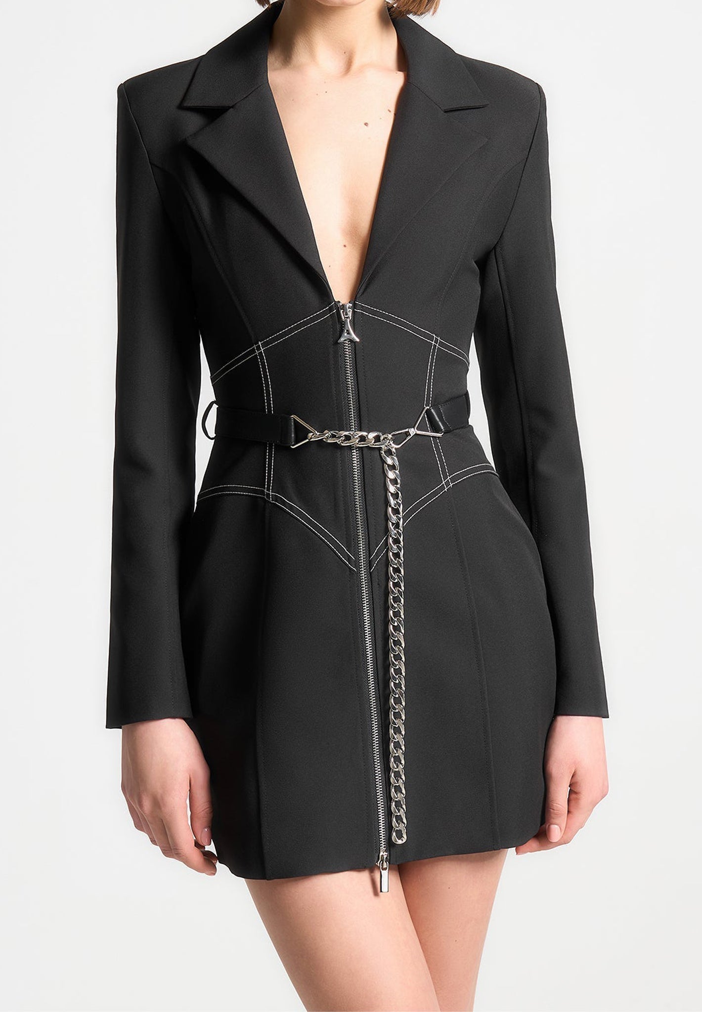 corset-blazer-dress-with-chain-black-2