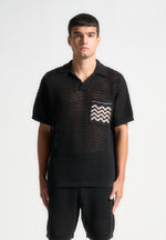 crochet-knit-polo-shirt-black