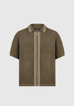 crochet-knit-stripe-zip-shirt-khaki