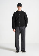 ribbed-knit-cardigan-black