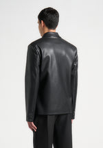 double-breasted-vegan-leather-suit-jacket-black