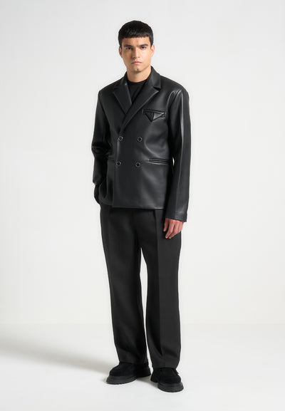 double-breasted-vegan-leather-suit-jacket-black