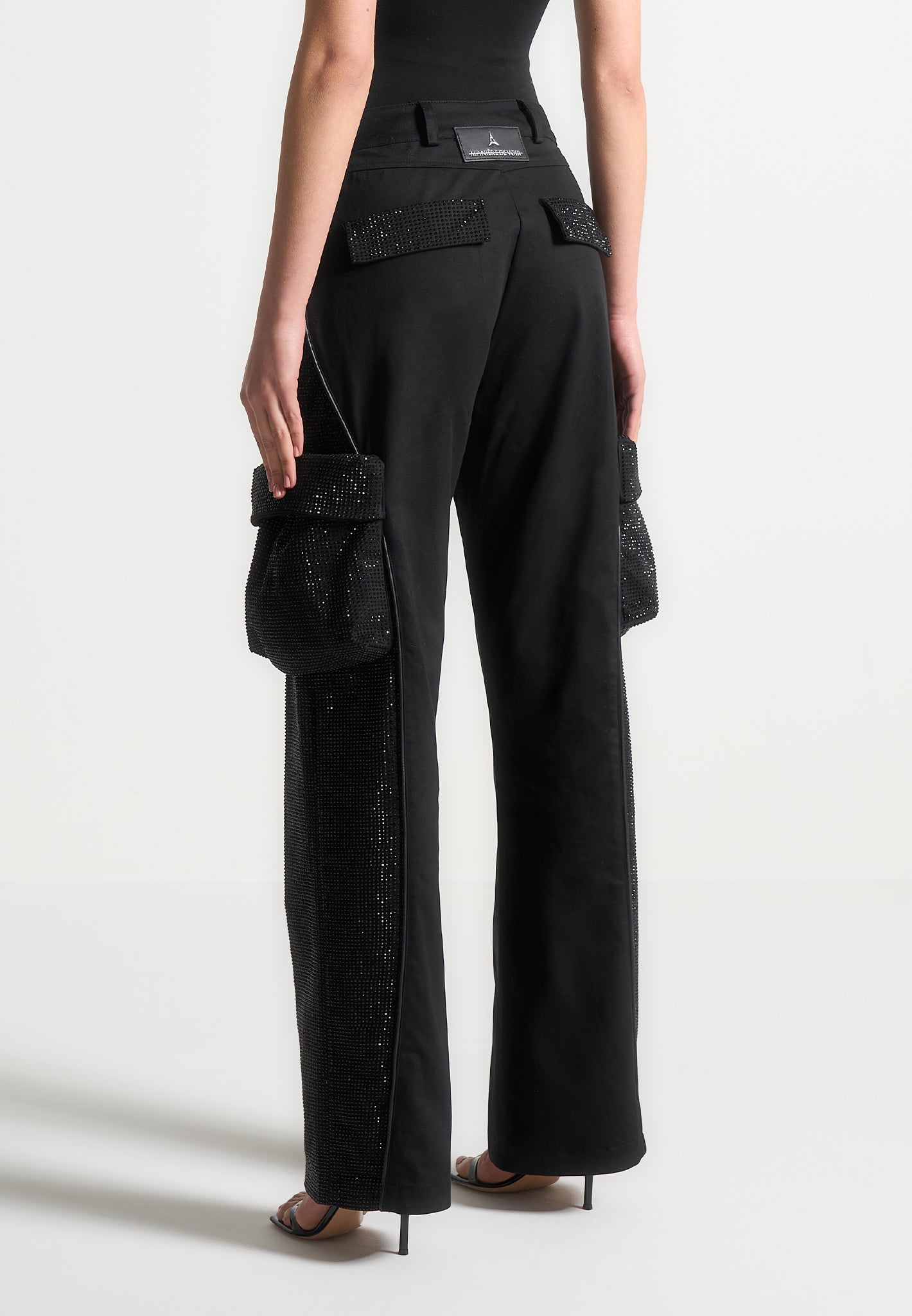 embellished-contour-cargo-pants-black