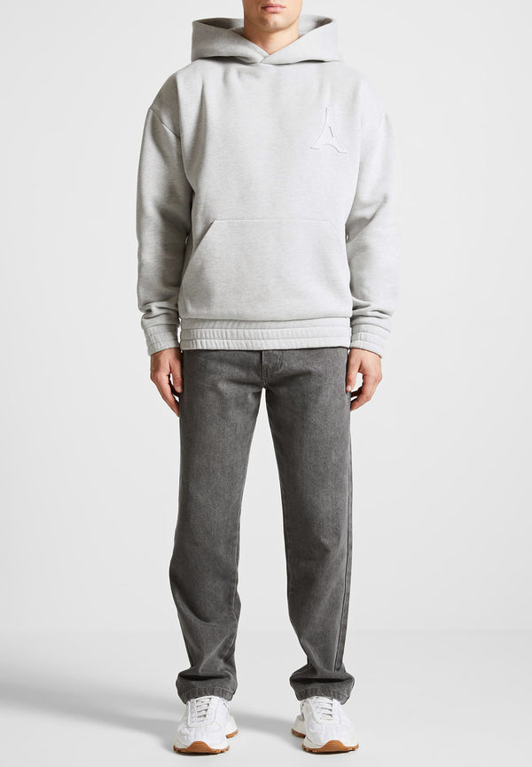 Victor - Eiffel Embossed Hoodie - Grey