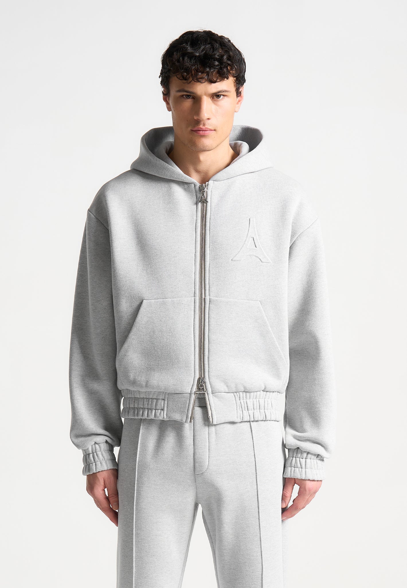 eternel-420gsm-eiffel-embossed-zip-hoodie-grey