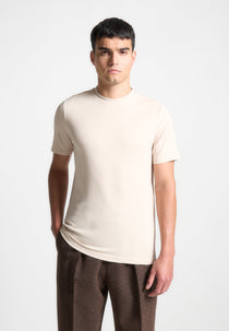 Armand - Fitted Luxe T-Shirt - Cream
