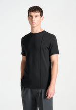 eternel-regular-fit-cotton-t-shirt-with-pintuck-black