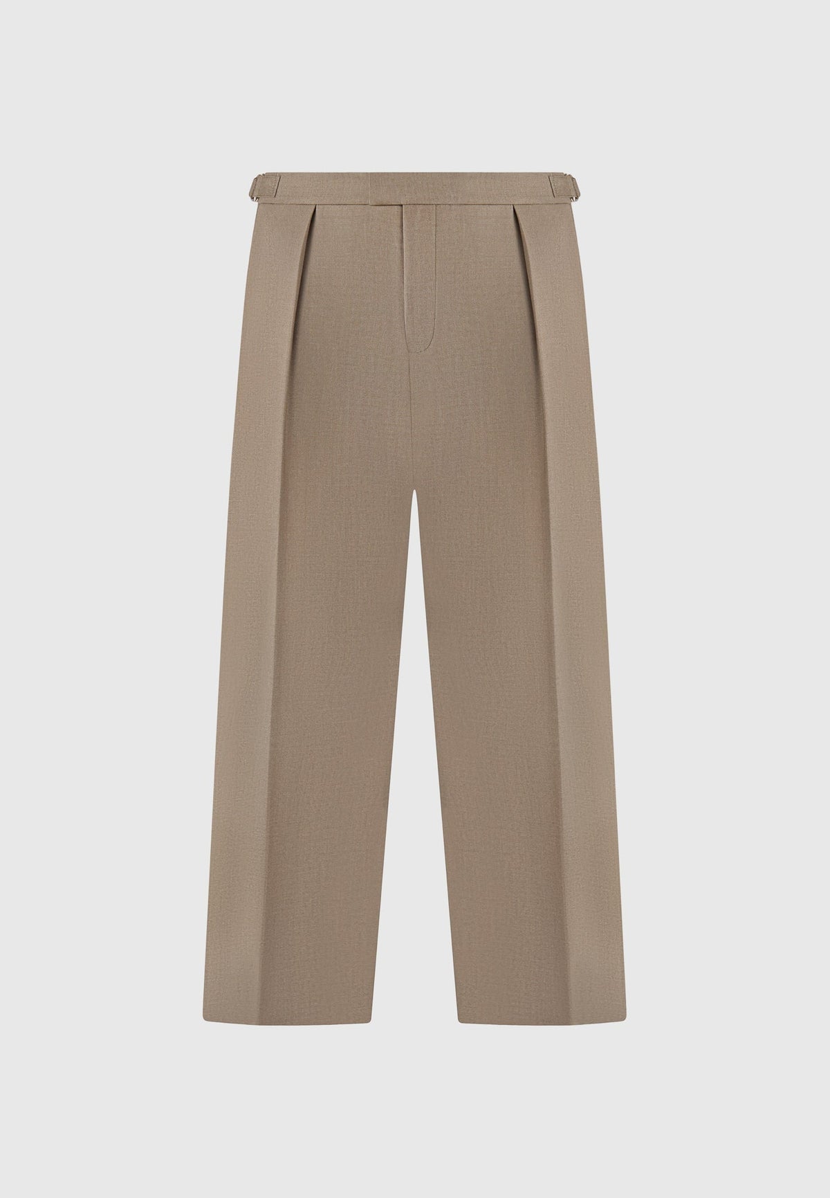 Dorian - Pleated Tailored Trousers - Khaki