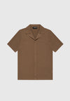 herringbone-knit-revere-shirt-brown