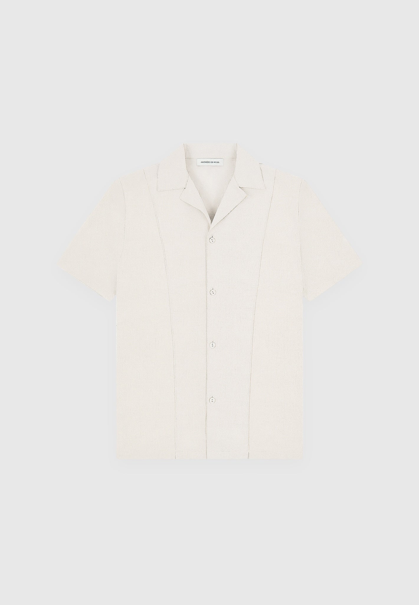 Linen Pintuck Shirt - Beige