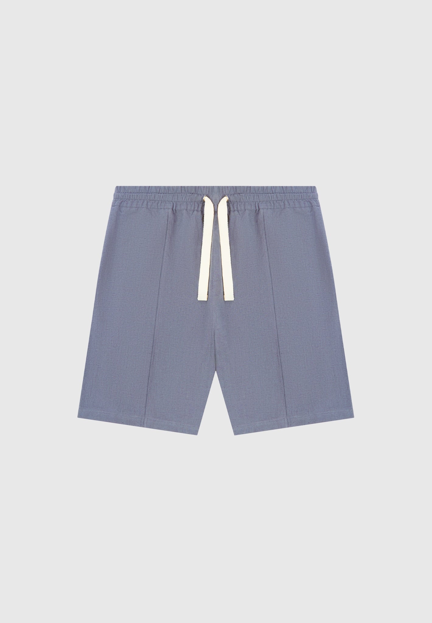 Linen Pintuck Shorts - Navy