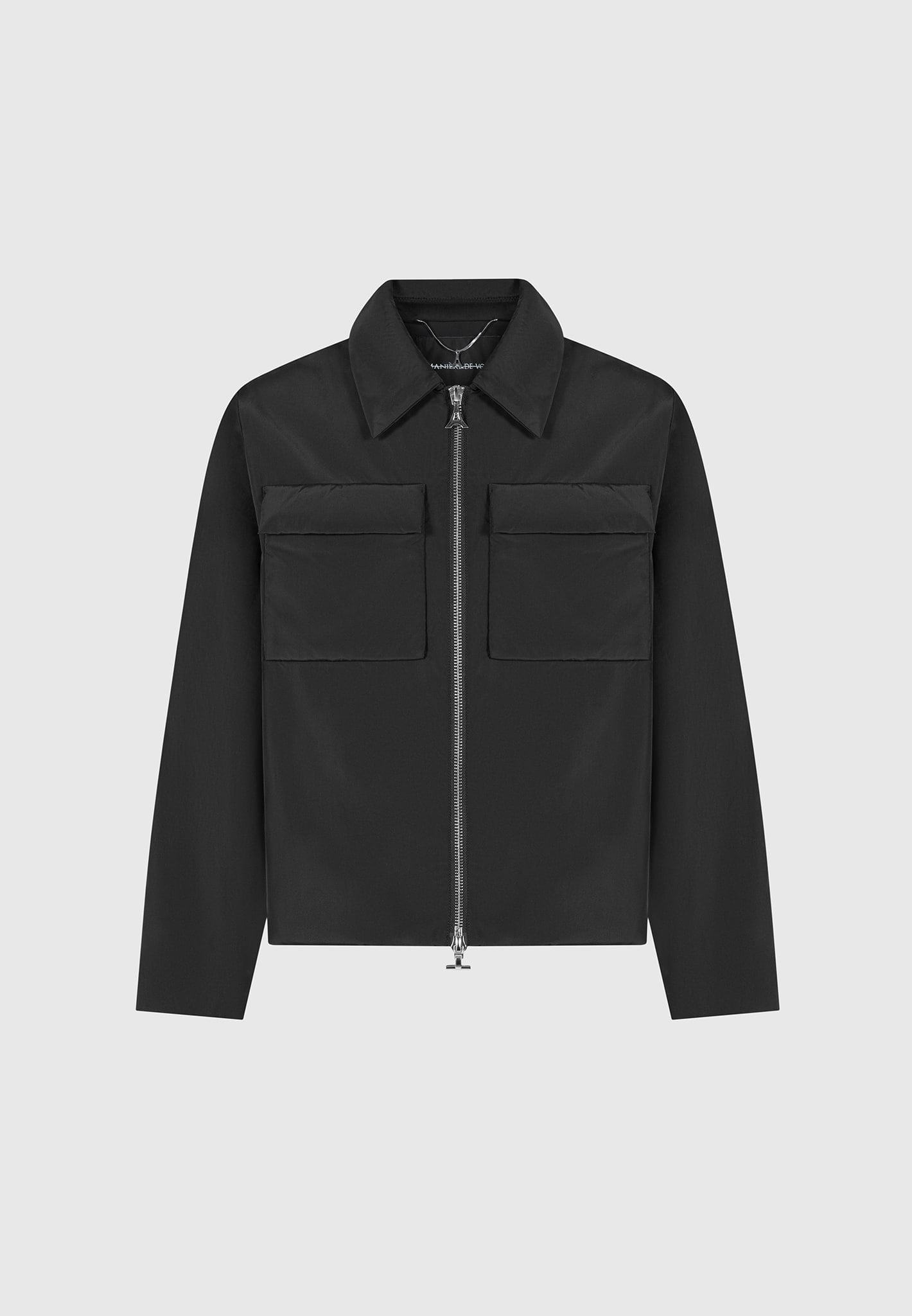Nylon Boxy Jacket - Black | Manière De Voir