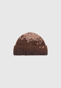 Karel - Ombré Knit Beanie Hat - Taupe