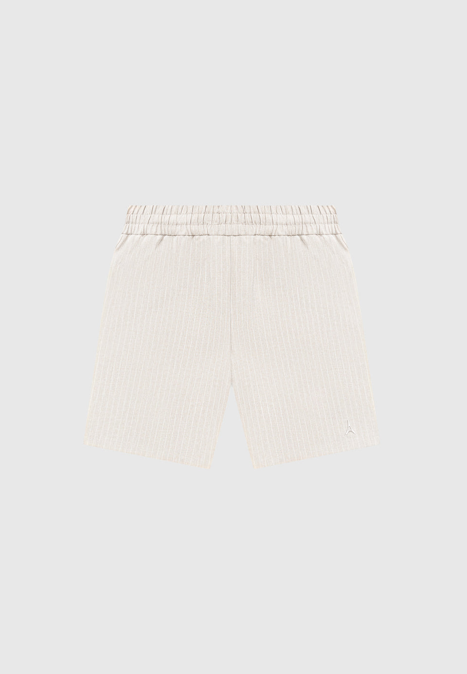 pinstripe-shorts-beige