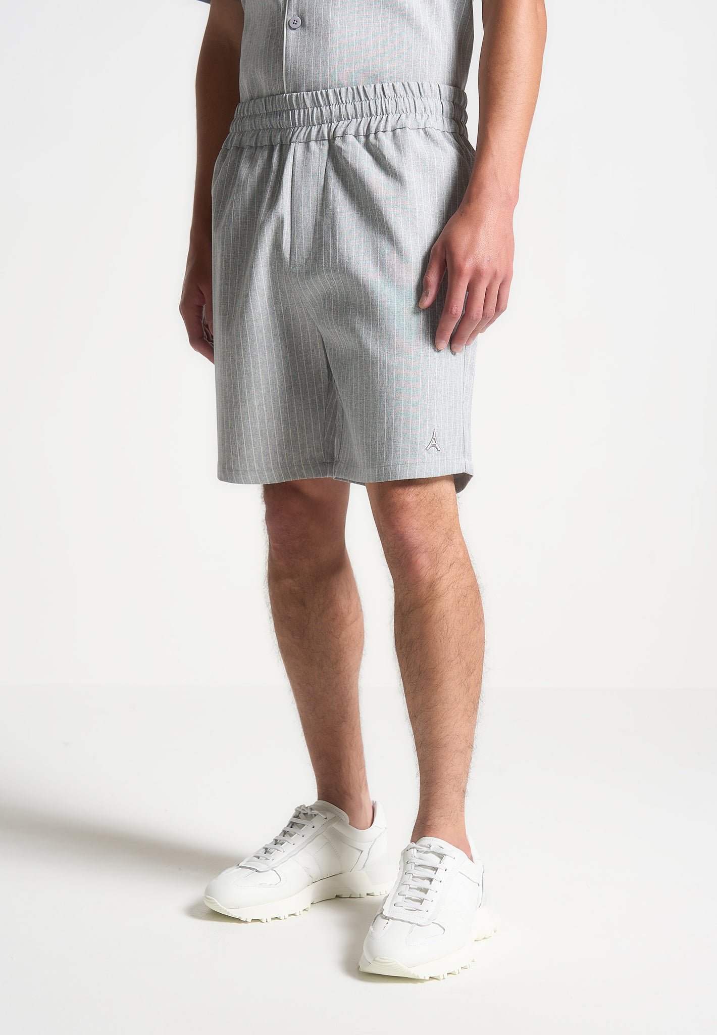 pinstripe-shorts-grey