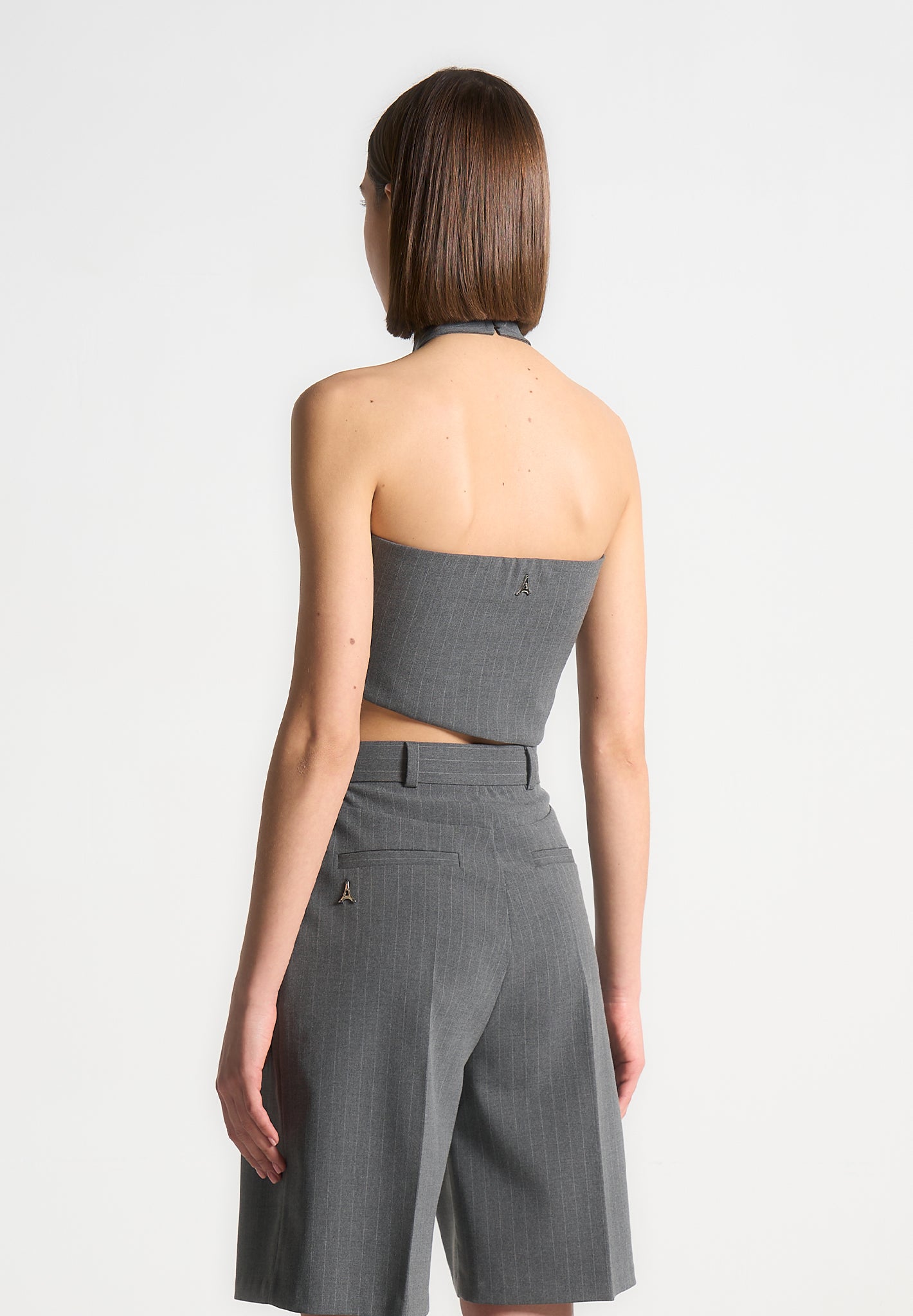 pinstripe-tie-knot-halter-top-grey