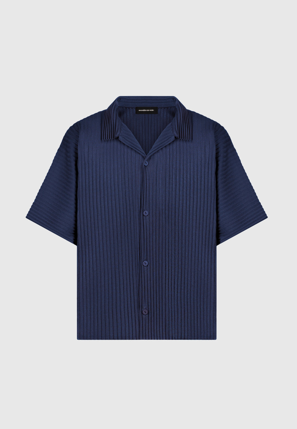 pleated-shirt-navy