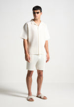 pleated-shorts-off-white