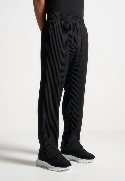 Jonas - Pleated Trousers - Black | Manière De Voir