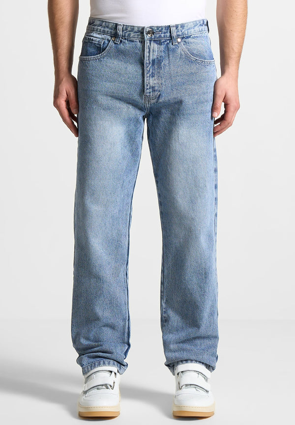 Relaxed Fit Jean - Washed Blue