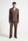 regular-fit-twill-pleated-tailored-trousers-brown