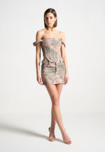 renaissance-camo-mini-skirt-multi
