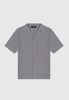 ribbed-knit-revere-shirt-grey