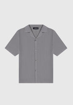ribbed-knit-revere-shirt-grey