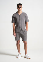 ribbed-knit-shorts-grey