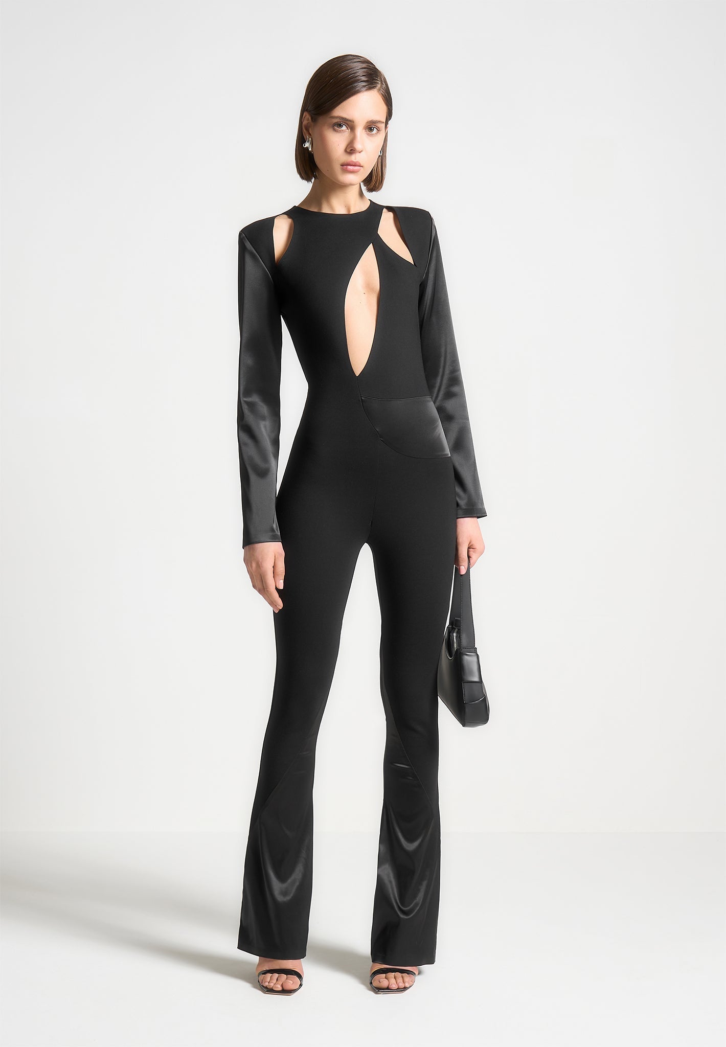 satin-and-bandage-flared-jumpsuit-black 