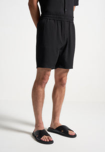 Seersucker Shorts - Black