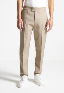 Claude - Slim Fit Tailored Trousers - Beige