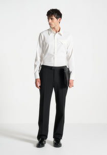 Tom - Slim Fit Tailored Stretch Dress Shirt - White