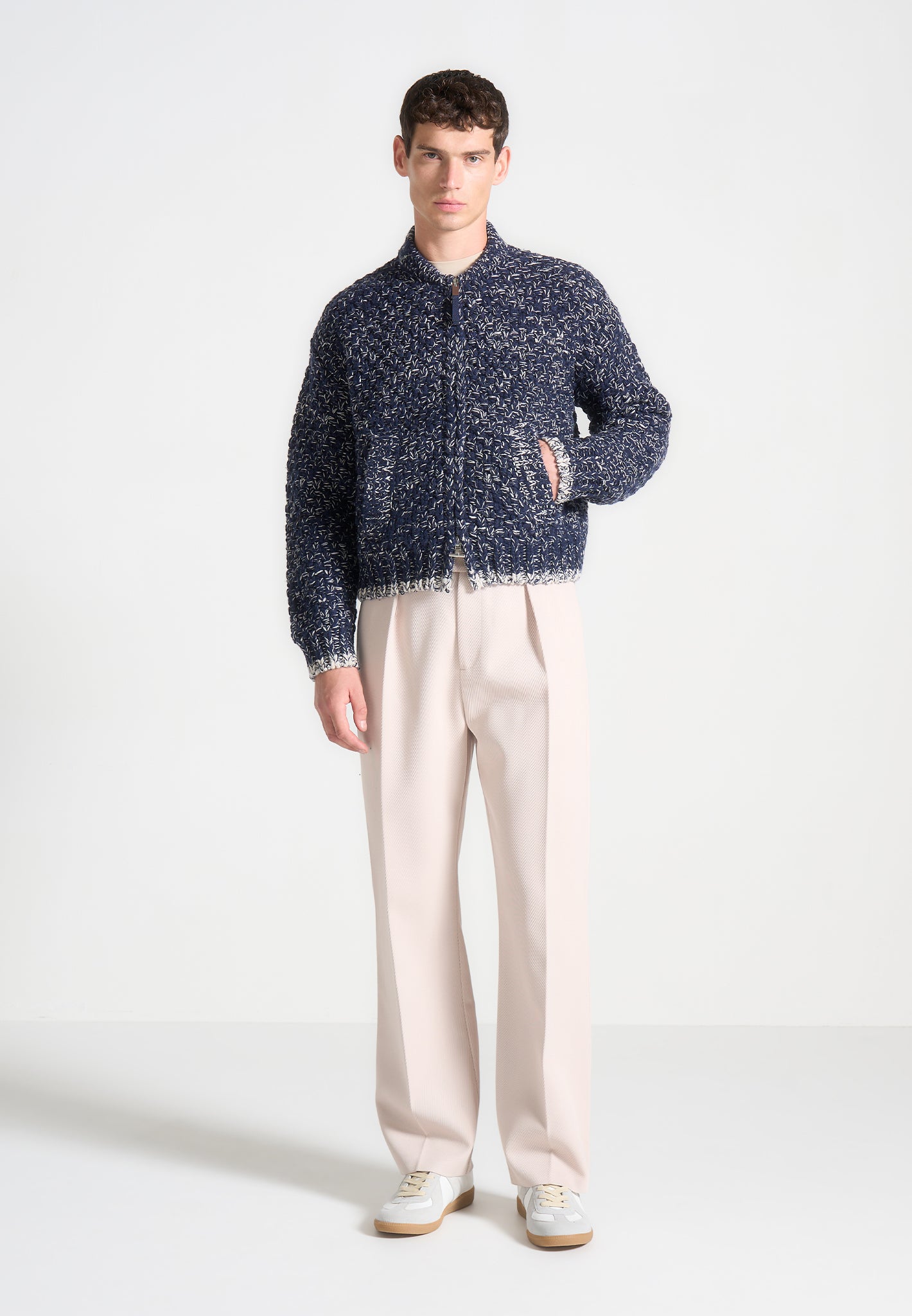 speckled-knit-zip-up-bomber-jacket-navy 