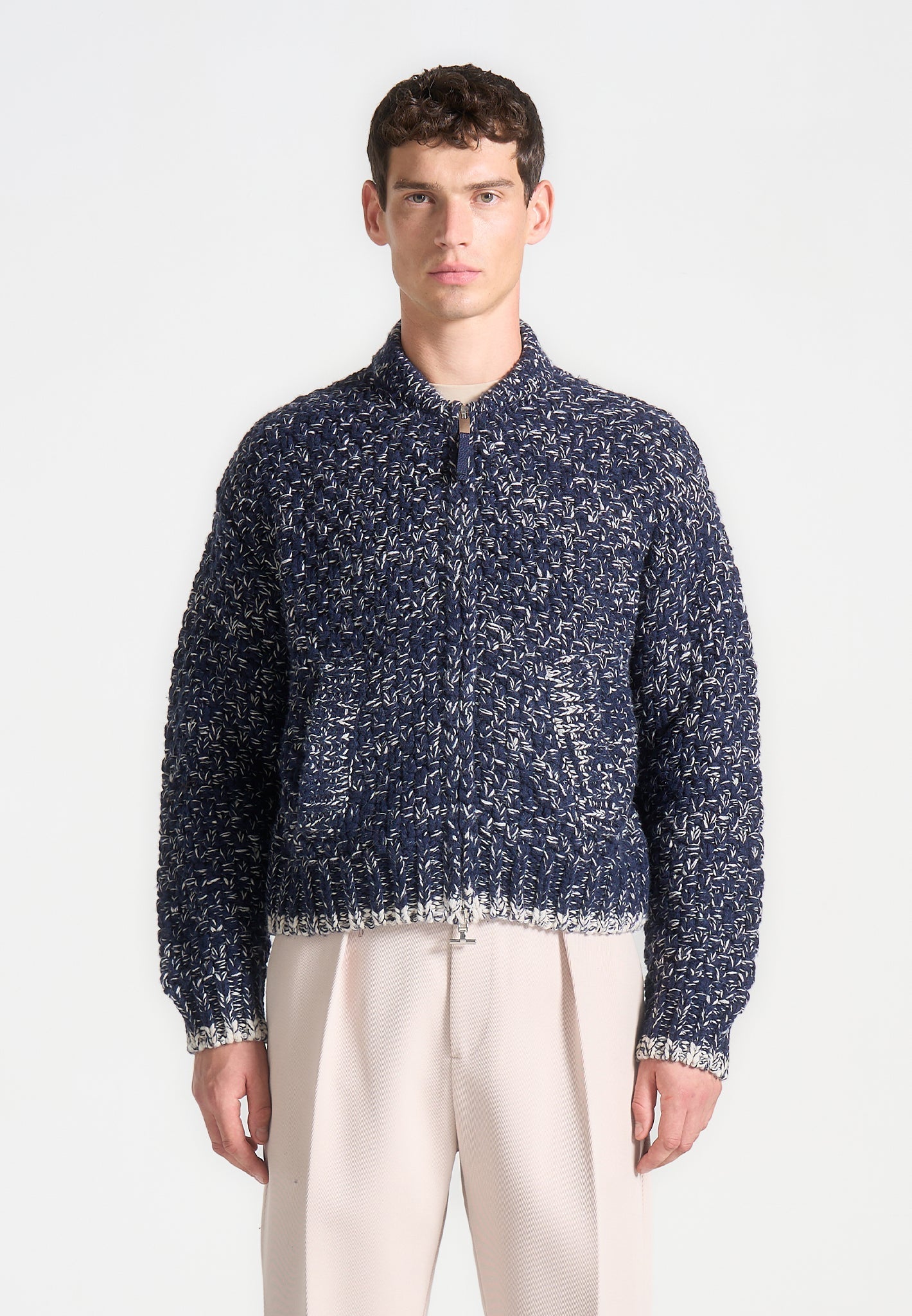 speckled-knit-zip-up-bomber-jacket-navy 